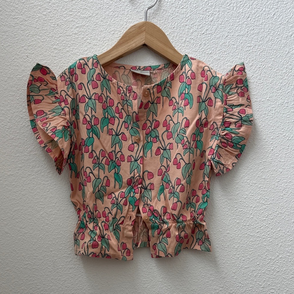 The Campamento Floral Ruffle Sleeve Blouse